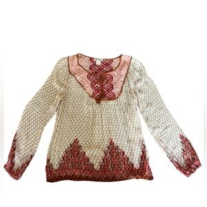 Lucky Brand Boho Blouse Size Medium